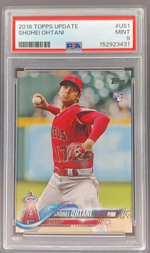 New Listing2018 Topps Update Shohei Ohtani RC #US1 PSA 9 Mint Rookie Angels