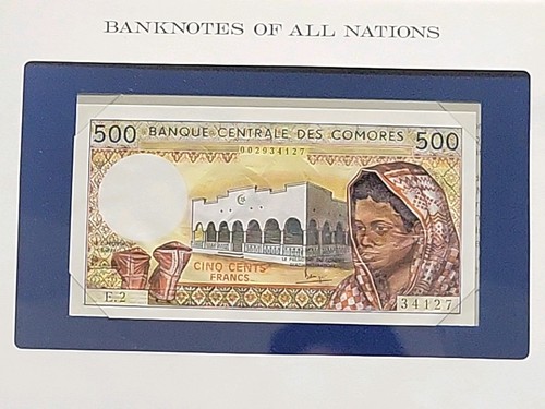 🇰🇲 Banconote di tutte le nazioni Isole Comore 500 franchi 1976 AU P-7a 042225-9 - Foto 2 di 4