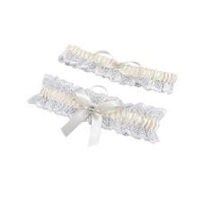 Bridal Wedding Garter Gift for Bride Lace Garter Belt Set Lace Leg Garter Bel...