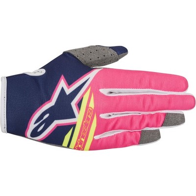 Alpinestars Radar Flight Gloves Blue/Pink/White - 2XL 3561818-7032-xxl