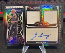 2022 Obsidian Jaden Ivey Rookie Jersey Ink RC Patch AUTO /99 RPA  Pistons 