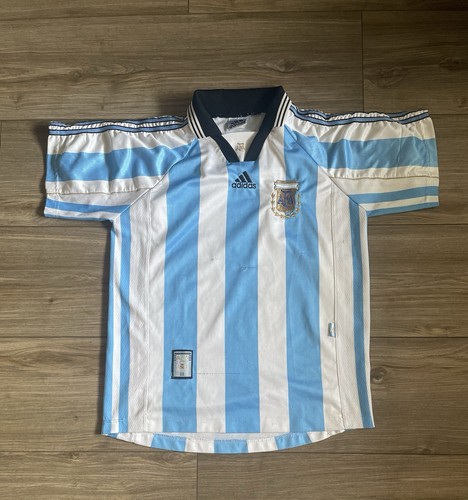Adidas Retro Men's L AFA Argentina National Team 1998 Soccer Futbol Jersey