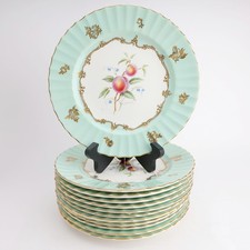 Royal Worcester E Townsend 12 Fruit Painted C...