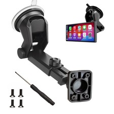 Carplay Screen Mount with Scrwes, Flexible Suction Cup Bracket for 7"/ 9"/