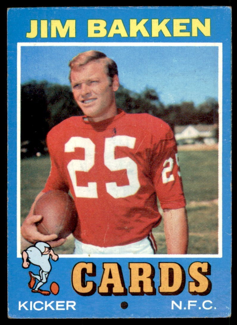 1971 Topps #214 JIM BAKKEN  St. Louis Cardinals  EX-EX+