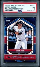 2025 TOPPS ALL-STAR GAME FANFEST WRAPPER REDEMPTION #AS-2 AARON JUDGE PSA 7