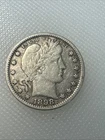 1898 P Barber Quarter J