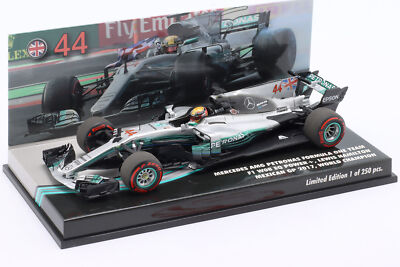 L. Hamilton Mercedes F1 W08 #44 Mexiko GP Formel 1 Weltmeister 2017 1:43 Minicha