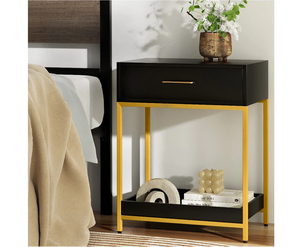 Black bedside outlet table ebay