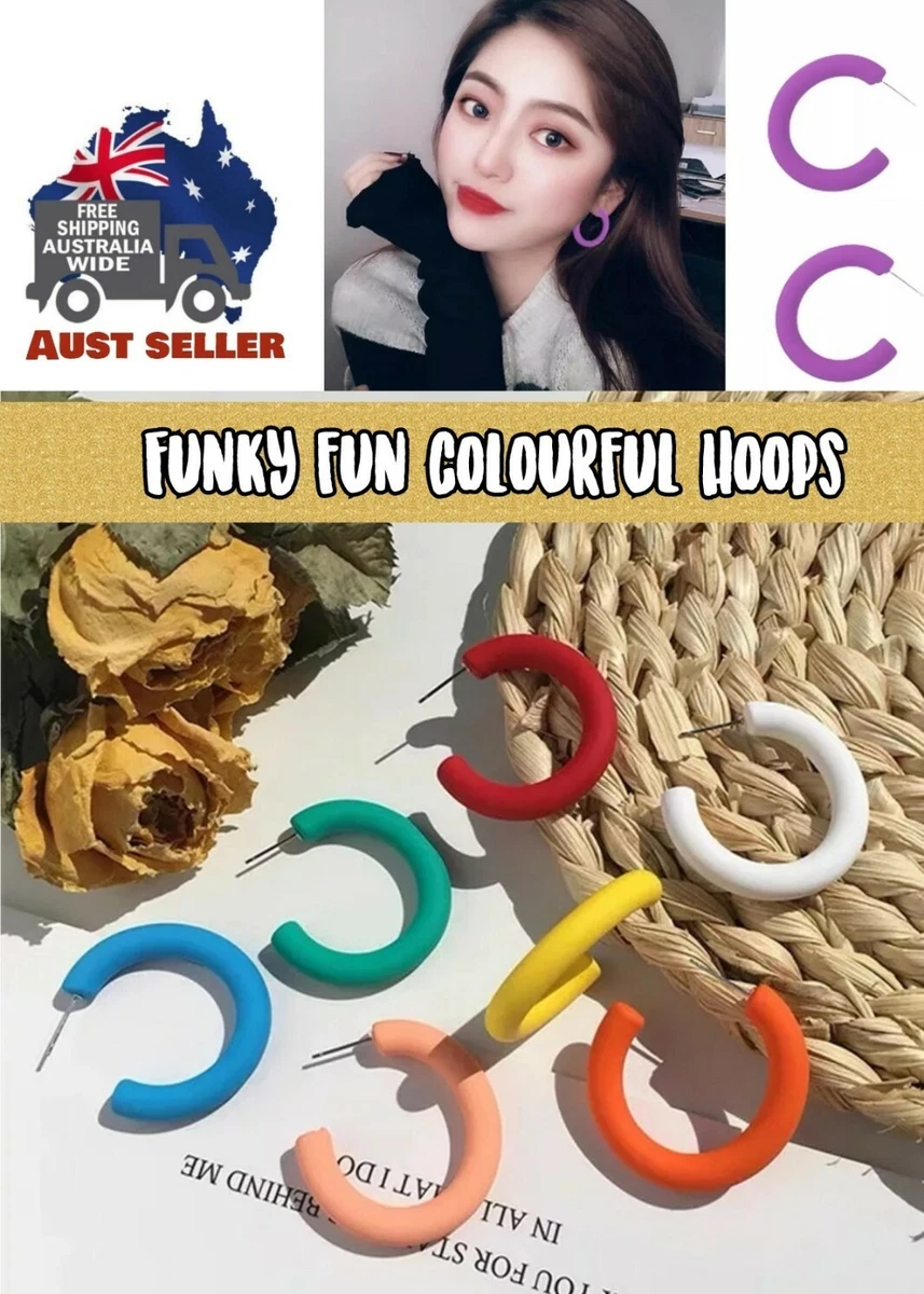 Fun cheap hoop earrings