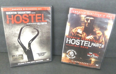 DVD Movies Hostel 1 And 2 Widescreen Cut And Directors Cut By Quentin Tarantino
