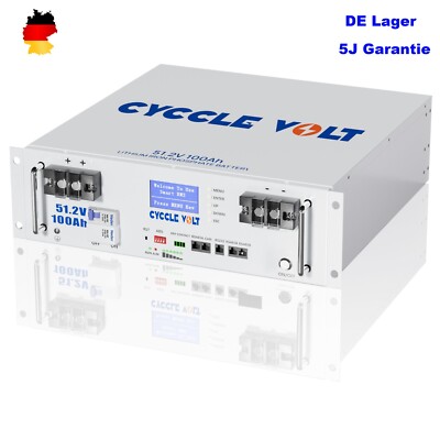 5120Wh 48V 100Ah LiFePO4 Batterie mit BMS für RV Solar Speicher Haus Off-Grid