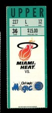 Basketball Ticket 1992-1993 Orlando Magic 4/4 Heat Shaquille O'Neal Rookie Year 