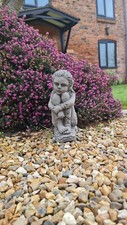 Pixie Sitting garden ornament cement - DS5247 - ELM