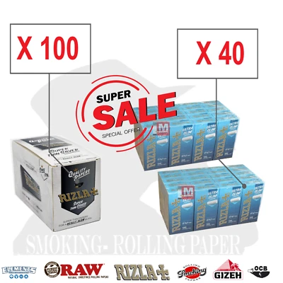 Rizla Silver Rolling Papers Regular Size + Rizla Ultra Slim Filters 5.7mm