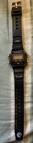 Vintage Quemex Digital Sport Chrono Watch Water Resistant