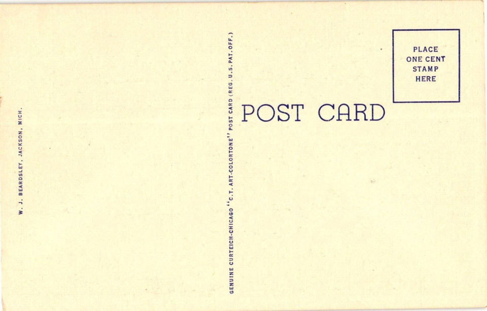 Postcard United States Post Office, Jackson, Michigan eBay