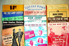 Vintage 12 SHEET MUSIC LOT- Movie Film Score, Ballad, Chopin Polonaise 1924-1950