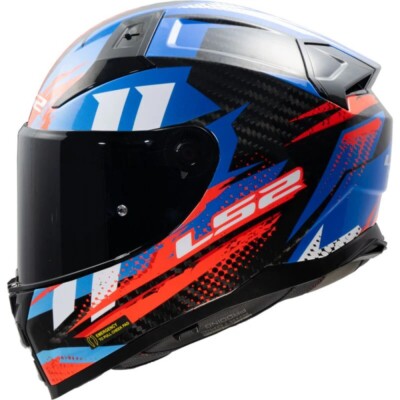 LS2 FF811 Vector II Motorradhelm Tantic Rot Blau