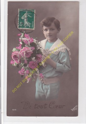 Old postcard vintage - Child Child IRISETTE 1616
