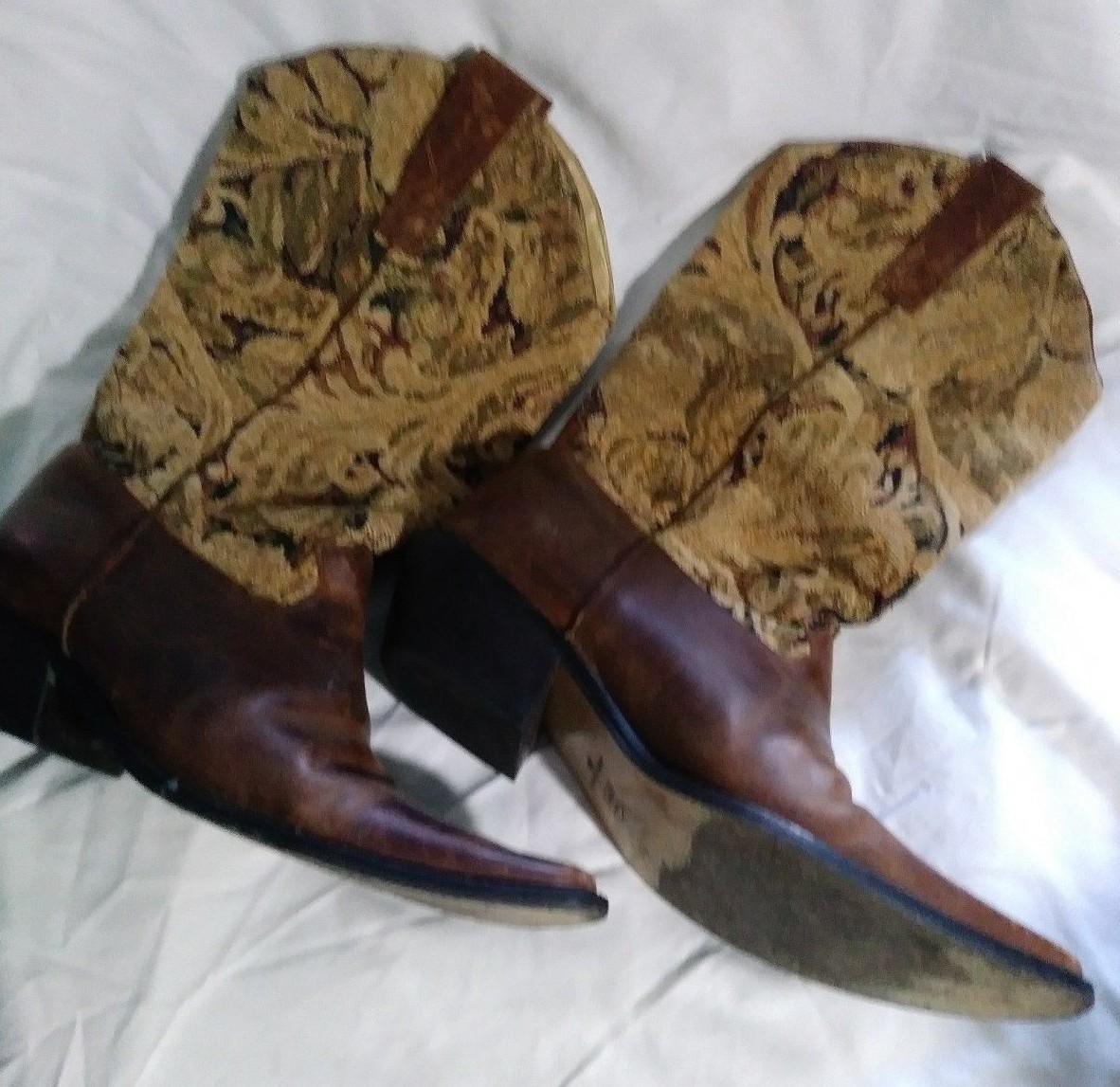 Bottes Tapisserie Femme Vero Cuoio Matisse Taille 8 M - Occasion, Style Cowboy, à Nettoyer