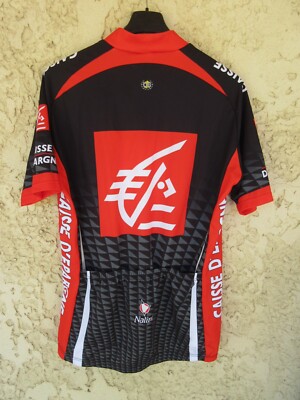 Maillot Cycliste Caisse D'Epargne 2008 – Nalini Noir, Taille XL, Très Bon état