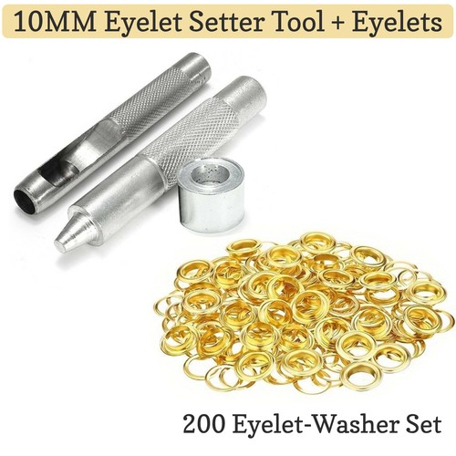 100 œillets Creux Uxcell M2 X 10mm - Laiton Doré Pour Bijoux Et Loisirs Créatifs