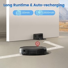 AIRROBO 3000Pa Robotic Robot Vacuum and Mop Cleaner Self-Charging 120Min Runtime 9
