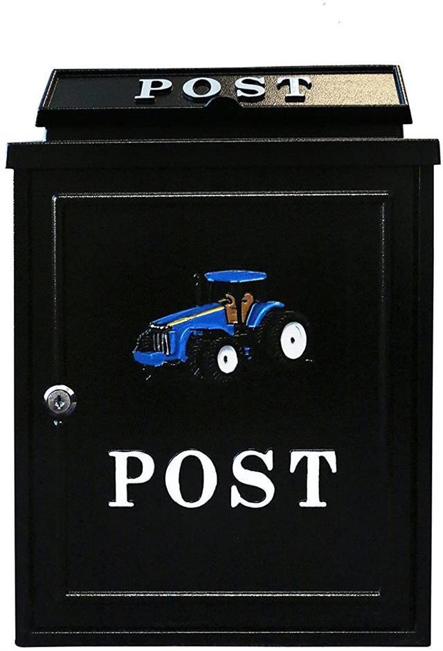Arboria Blue Tractor Post Box POST77