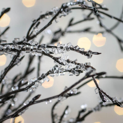 Package of 2 of Whispy Artificial Icy Birch Branch 28'' Sprays