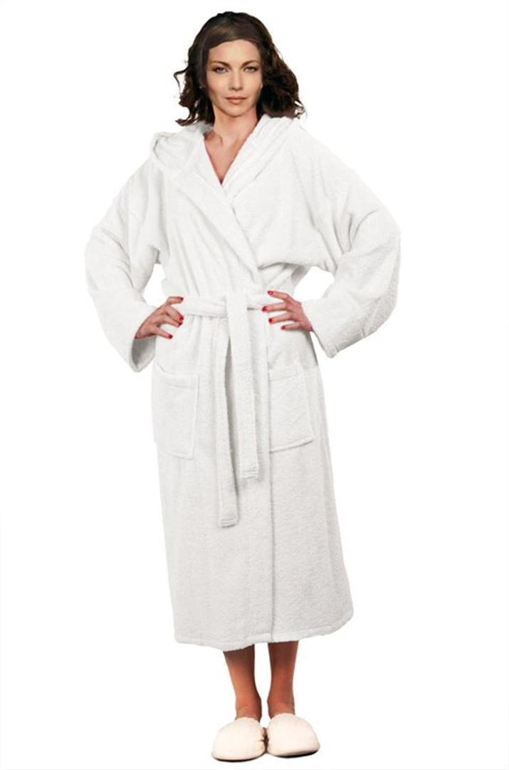 100 Cotton Luxury Terry BathRobe Hooded Terry Robe Hooded Heavyweight