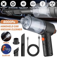 Electric Air Duster Cordless Mini Blower Portable Vacuum Cleaner For Pc Car Home