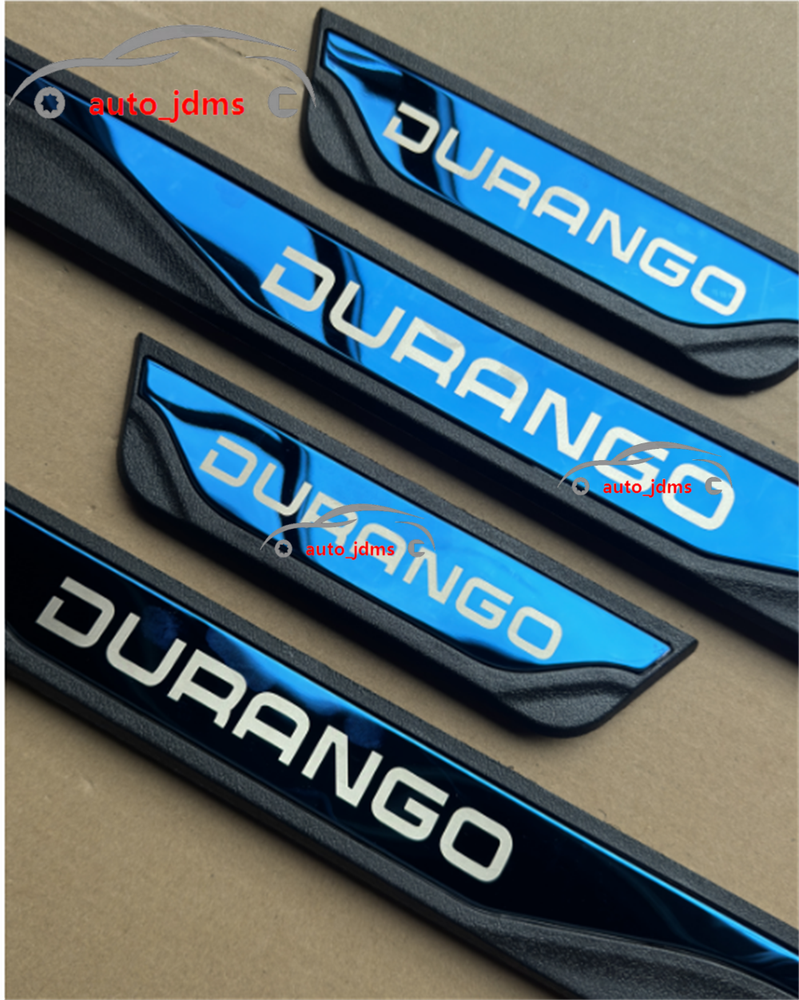 For Durango Accessories Car Door Scuff Sill Cover Panel Step Protector Trims X4