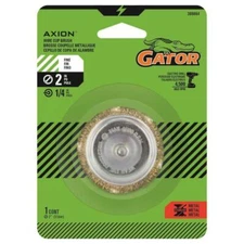Gator 2 in. Fine Crimped Wire Cup Brush Brass Coated Steel 4500 rpm