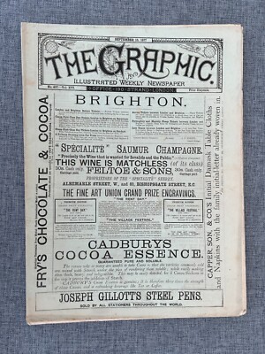 1877 LIVERPOOL ART GALLERY TURKEY ECLIPSE THE GRAPHIC 15. SEPT VINTAGE MAGAZIN