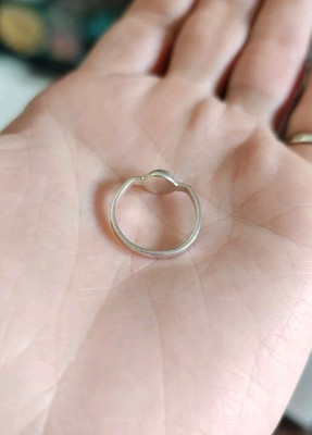 Bague Ancienne 1910 En Argent Massif Et émail Turquoise - Taille 7 - Orfèvre Français