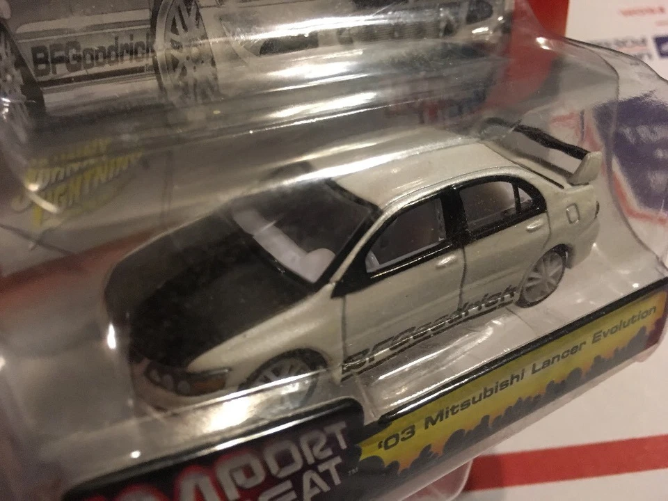 Johnny Lightning White Lightning 03 Mitsubishi Lancer Evolution Import Heat - Image 2 of 3
