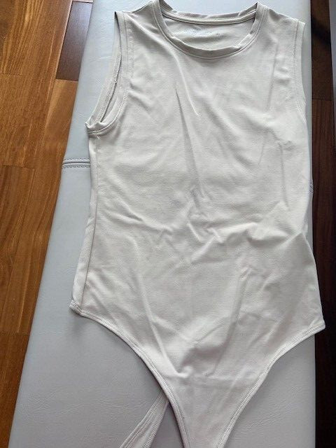 women off white top jumpsuit size S party office work club evening spring summer