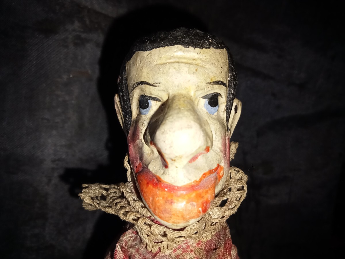 Marionnette à gaine Guignol lyon - Madame la Baronne Visca 60cm - Collection