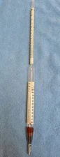 Atco U.S. Custom House Hydrometer Spirit Germany 17", 100 to -10 Fahrenheit