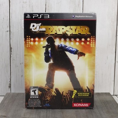 NEW SEALED Def Jam Rapstar w/ Microphone Complete Sony Playstation 3 PS3 Konami