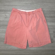 Murrays Toggery Shop Shorts 35 Red Pink Nantucket Reds Classic Pleated Preppy