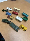 Vintage Lot Of 11 Matchbox Cars 60s 70s 80s Lesney England Trucks Trailers
