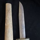 Antique 12.5” Rustic Knife Dagger Handmade With Wood Sheath — photo 4