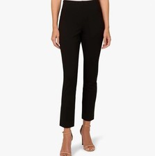 Adrianna Papell Womens Dress Work Career Pants Black Size 8 Pull On Bi-Stretch