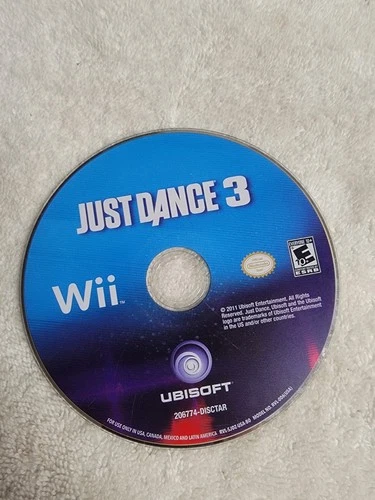 Ubisoft Just Dance 3 Nintendo Wii Music & Dance Disc Only Tested Working