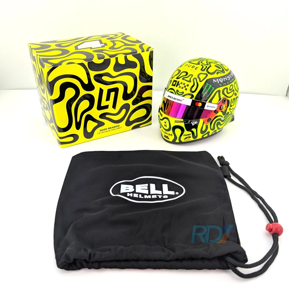 2025 Lando Norris McLaren Mini Helmet - 1:2 Scale Bell F1 Helmet - Model 4100416 - Image 2 of 4
