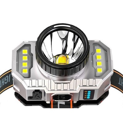 LED Stirnlampe superhell 2x Ausgang für Nachtangeln und Outdoor Camping