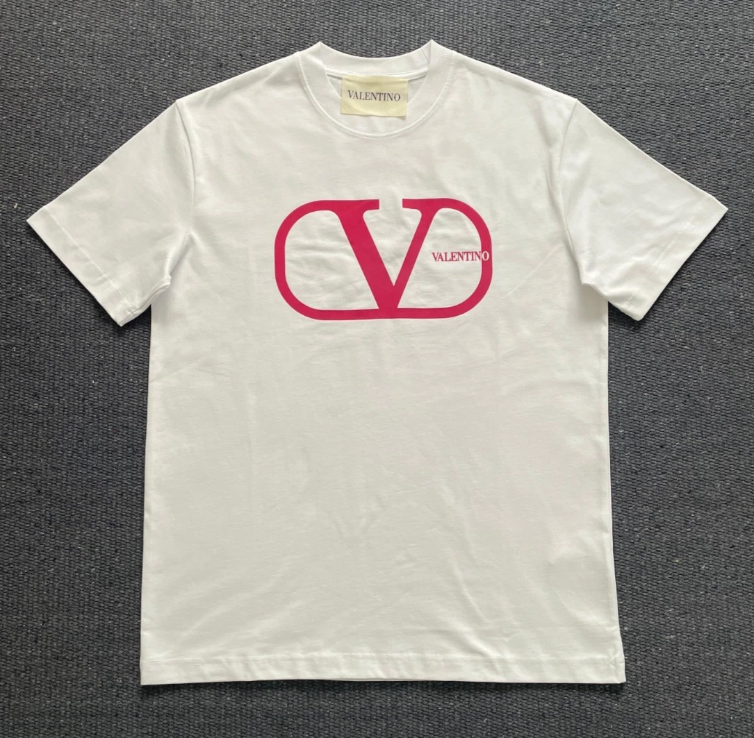 トップス 155 VALENTINO lace logo tee white red S Valentino White T-Shirts for Men for sale | eBay