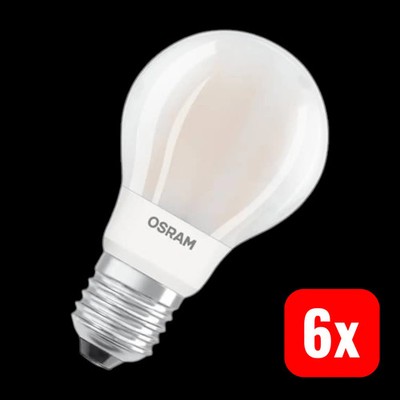 OSRAM LED-Lampe Glühbirne Leuchtmittel E27 Superstar 11 W matt 2.700 K 6 STÜCK